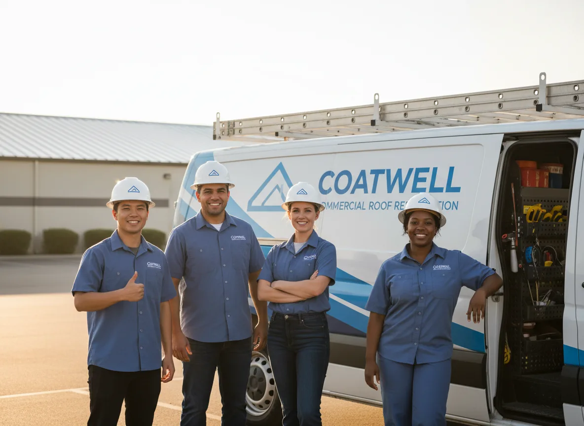 Commercial roof coating company in Newhall, IA