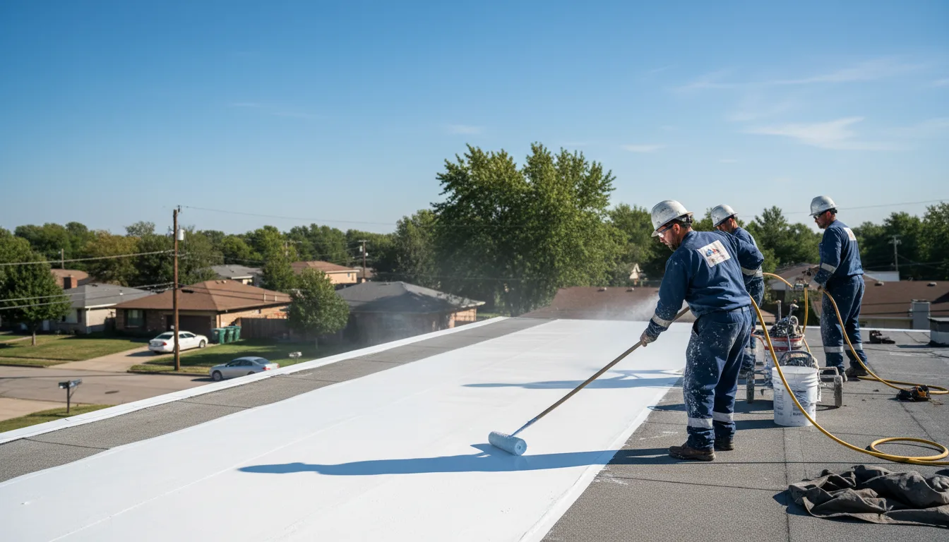 Commercial roof coating in Newhall, IA near me
